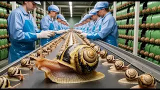 Inside the Snail Processing Factory  How Shells Become Luxury Gold Full Process