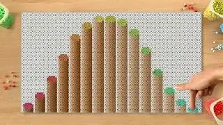 Relaxing animation with soothing music - 'Rising Columns' (short version with hands)