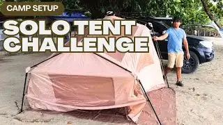 Solo Tent Setup | Naturehike village 6 flagship #naturehike  #camping  #solocamping
