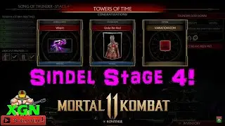 Mortal Kombat 11 Sindel Character Tower Stage 4 Rewards unlocked