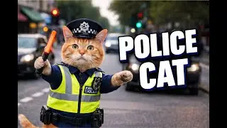 CAT AS A TRAFFIC WARDEN