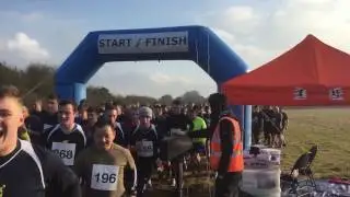 Inflatable Blue Race Arch and Race Timing
