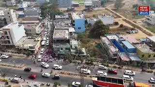 KCR Convoy Drone Visuals | News Focus Telugu 
