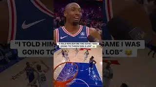 Tyrese Maxey said it&rsquo;s been 4 years since he&rsquo;s seen Embiid catch a lob! 🫡