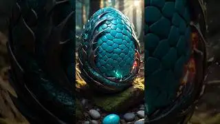 A baby dragon hatching
