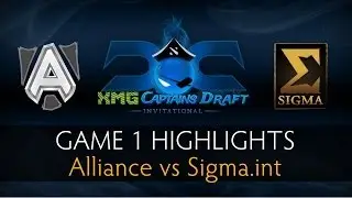 Dota 2 Alliance vs Sigma.int - Game 1 Highlights - The XMG Captains Draft Invitational