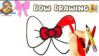 Как нарисовать бант легко и поэтапно для детей 🌺🌻🌹🌷