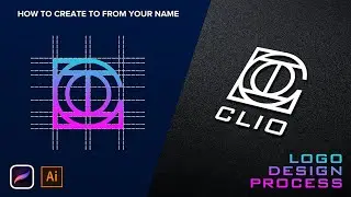 How to create simple Logo Design Process - Using Procreate and Adobe Illustrator - Minimal Logo