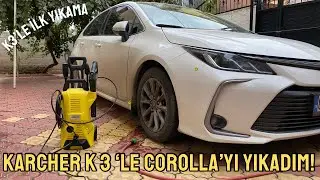 Karcher K3 ile Corollayı Yıkadım! | K3’le İlk Yıkama 🧼