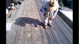 Roll Roofing , how to install a basic flat roof, torch down roofing !