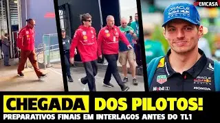 F1: VEJA A CHEGADA DOS PILOTOS EM INTERLAGOS PARA 1&ordm; DIA DE CARROS NA PISTA | F&Oacute;RMULA 1 | GP EM CASA