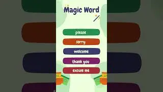 Magic Words for kids| | Magic words | Golden words for Kids For #short #shorts #ytshort #good manner