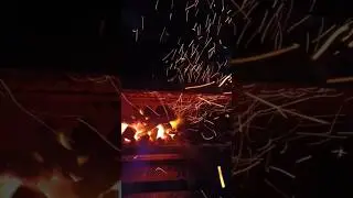 Raw charcoal fire #trending