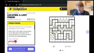 Thinky Dailies, Season 1, Puzzle 39 Locating a Lost Friend
