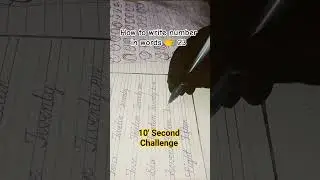 How to write number in words 👉 23 Spelling of 23 | 10 Sec Challenge  #10secondschallenge #shorts #23