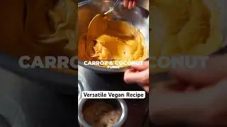 How to make Smoked Carrot Coconut Puree: Versatile Vegan Recipe  #food  #recipe #cooking