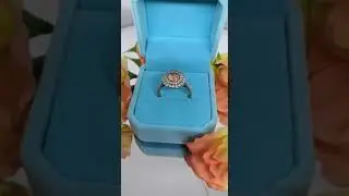 Pink diamond & halo ring / кольцо с ореолом и розовым бриллиантом