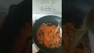 Saba Macarel Gisado tomatoes #philippines #budget meal #satisfying food #my husband