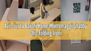 Avis sur la Baroni Home Montemaggi Shabby Chic Folding Ironing Cabinet with Ironing Board with 1 Wic