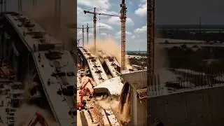 Massive Bridge Collapse During Construction | Realistic Engineering Disaster 8K #fail #construction