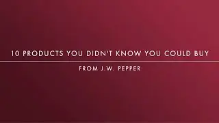 10 Products You Didn't Know You Could Buy From J.W. Pepper