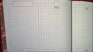 B6 TN Weekly QUADRANT Grid Printable Refill Insert Traveler's Notebook SAMPLE PRINT
