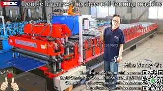 Europe double layer roofing sheet roll forming machine