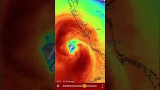 This is insane 😳😳😳 | Hurricane Ian Forecast | Category 5 Hurricane #shorts