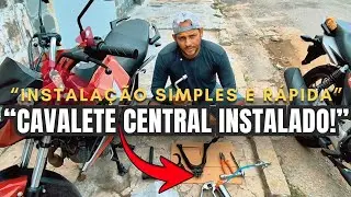 “VEJA COMO INSTALAR o CAVALETE CENTRAL ORIGINAL NA – Honda Titan 160 2025 ZERO km Super Fácil!”