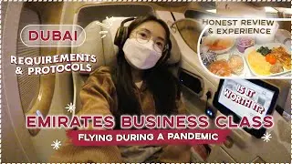 Flying to DUBAI during Pandemic 🇦🇪 EMIRATES Business Class (Review & Travel Tips) | Sophie Ramos