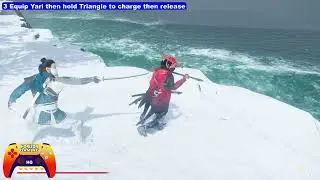 Sayonara Trophy Guide - Shoulder Charge or Typhoon Kick an enemy off a cliff - Ghost of Yotei