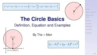 The Circle Basics (Definition, Equation, Examples)