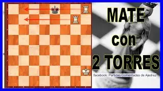 COMO hacer JAQUE MATE con 2 TORRES y REY