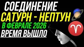 СОЕДИНЕНИЕ САТУРН - НЕПТУН В ФЕВРАЛЕ 2026. ВРЕМЯ СОБИРАТЬ КАМНИ 😮