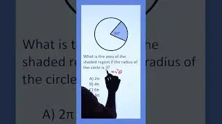 Area of Part of Circle Shaded Region | Math Geometry Question #shorts #math #mathematics