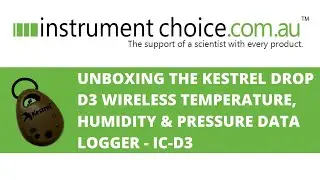 Unboxing the Kestrel Drop D3 Wireless Temperature, Humidity & Pressure Data Logger (IC-D3)
