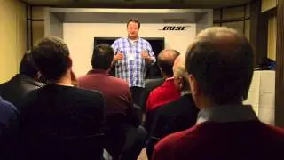 Hannes Katzenbeisser pr&auml;sentiert das BOSE VideoWave Serie II auf den Klangbildern 2012