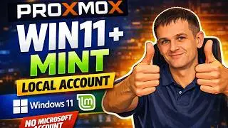 Install Windows 11 (Local Account) + Linux Mint on Proxmox | Step-by-Step