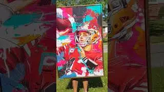 Brock Purdy San Francisco 49ers Art Reveal. Acrylic Painting on Canvas #art #painting #49ers #purdy
