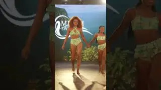 beautiful girls and sisters and mothers model in swimwear at the DC Swim Fashion Week 2022