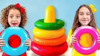 Kids Learning Video | Identifying Colors with Stacking Rings 🌈📚