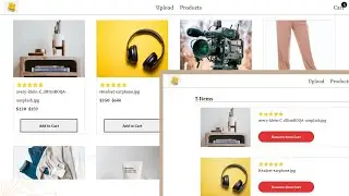 Building eCommerce website Upload Images to a database, display from it, and add products to a cart