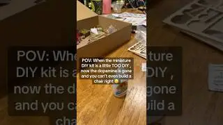 I haven&rsquo;t touched this in 4 months #miniature #fail #booknook #mini #diy #diyfail #build #relatable