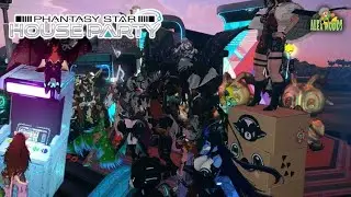 PSO2 New Genesis - House Party in SkullsNightShade Creative Space - Foxy Angel Town