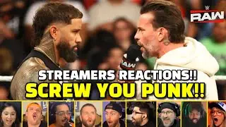 Подборка реакций стримеров на CM Punk и Джея Усо Face to Face | WWE RAW 27 октября 2025 г.