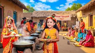 कान्हा और राधा ने गोकुल में भंडारा करवाया | यशोमती मईया के नंदलाला | Shree Krishan