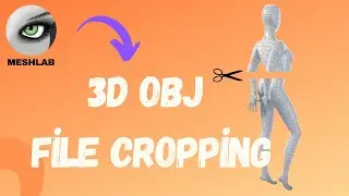 3D obj file cropping in MeshLab.