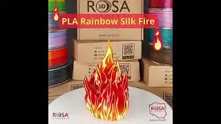 PLA  Rainbow Silk Fire from Rosa3D #shorts