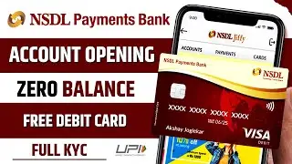 NSDL Payment Bank Zero Balance Account Opening Online | How to Open NSDL Payment Bank Acount