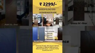 trendy wooden door designs 2024 / wooden door available in custom size